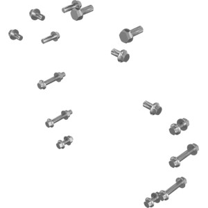 Genie Lift Part # 1257825GT - HARDWARE KIT,PERKINS 404F BELLHOUSING, EA