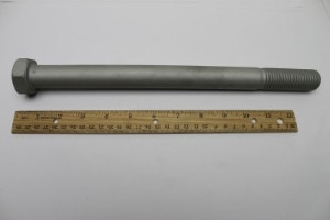 Genie Lift Part # 824075GT - SCREW, HHC, 1-8 X 12.75, 5, ZAG, EA