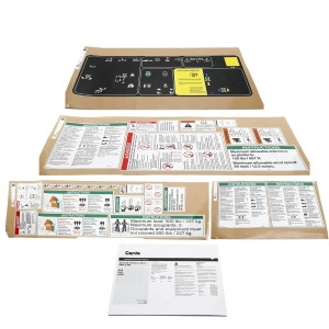 Genie Lift Part # 823297GT - DECAL KIT,S80,PLAT,WORD,ANSI/AUS, EA