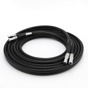 Genie Lift Part # 1254255GT - HOSE ASSY,FORK,1/2TWIN,STR FEM, EA