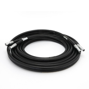 Genie Lift Part # 1254255GT - HOSE ASSY,FORK,1/2TWIN,STR FEM, EA