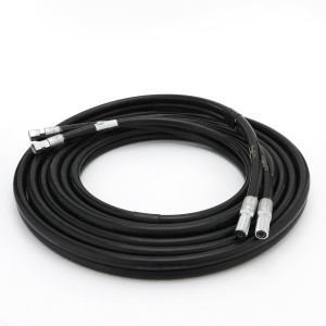 Genie Lift Part # 1254255GT - HOSE ASSY,FORK,1/2TWIN,STR FEM, EA