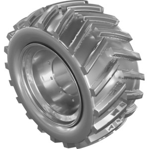 Genie Lift Part # 1258624GT - WHEEL ASSY,FOAM,12X26,BLK,LR, EA