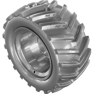 Genie Lift Part # 1258625GT - WHEEL ASSY,FOAM,12X26,BLK,RR, EA