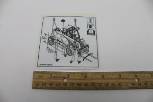 Genie Lift Part # 09.4618.1690GT - DECAL, LIFTING & ANCH. LABEL, FRENCH, EA