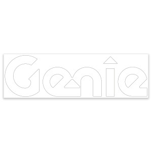 Genie Lift Part # 1255582GT - DECAL,COSMETIC, 15 GENIE BLUE, EA