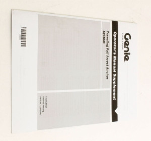 Genie Lift Part # 1256390GT - SUPPLEMENT, GENIE FALL ARREST BAR, EA