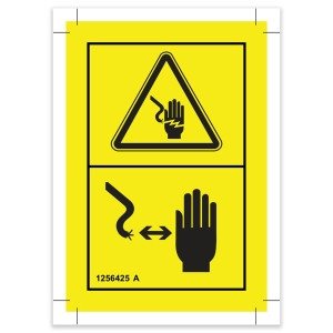 Genie Lift Part # 1256425GT - DECAL, DANGER, ELECTROCUTION HAZARD, SYMBOL, EA