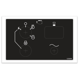 Genie Lift Part # 1258966GT - DECAL, RL CONTROL ENGINE, EA
