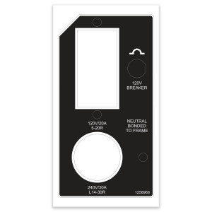 Genie Lift Part # 1258968GT - DECAL, RL CONTROL RECEPTACLE, EA