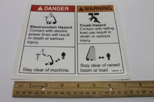 Genie Lift Part # 1259709GT - DECAL,2 DECAL COMBO, EA