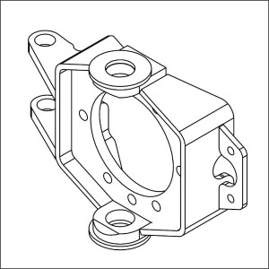 Genie Lift Part # 1262771GT - YOKE ASSY,TANK SIDE,GS90, EA