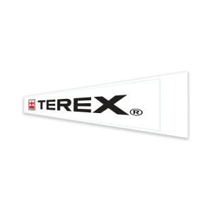 Genie Lift Part # 1266658GT - DECAL, COSMETIC TEREX, FRONT FAIRING, EA