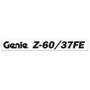Genie Lift Part # 1269260GT - DECAL, COSMETIC, GENIE Z-60/37FE, EA