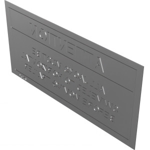 Genie Lift Part # 851310GT - DECAL- WARNING ALLJAC, EA