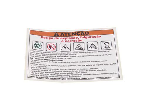 JLG Part # 07202000 | STICKER LITHIUM, EA