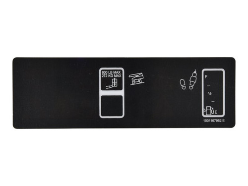 JLG Part # 1001167962 | DECAL,PLATFORM DISPLAY, EA