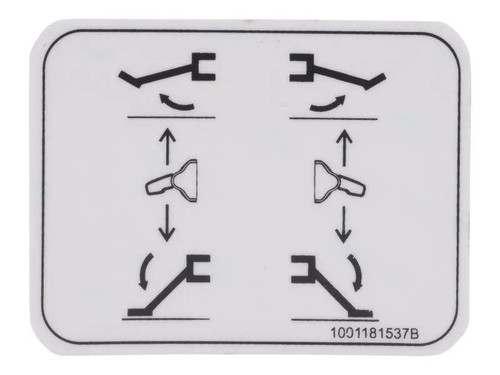JLG Part # 1001181537 | DECAL,OUTRIGGER SWITCHES, EA