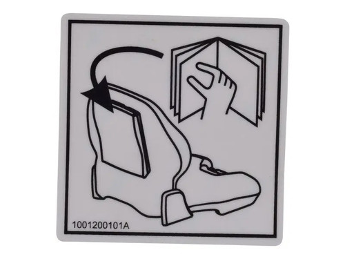 JLG Part # 1001200101 | DECAL,MANUAL LOCATION, EA