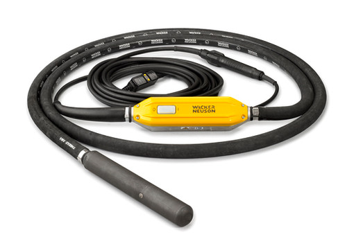 Wacker Neuson IRFU65, Electric Internal Vibrator with 115V, 2-1/2” Head, 26 ft Shaft & Integrated Frequency Converter for Concrete Consolidation.