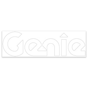 Genie Lift Part # 1258174GT - DECAL,COSMETIC,10" GENIE WHITE, EA