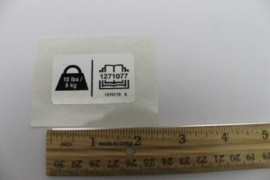 Genie Lift Part # 1270178GT - DECAL, INSTRUCTION, OPA, EA