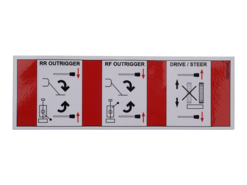 JLG Part # 072426GB | DECAL, LEVER FUNCTIONS, EA