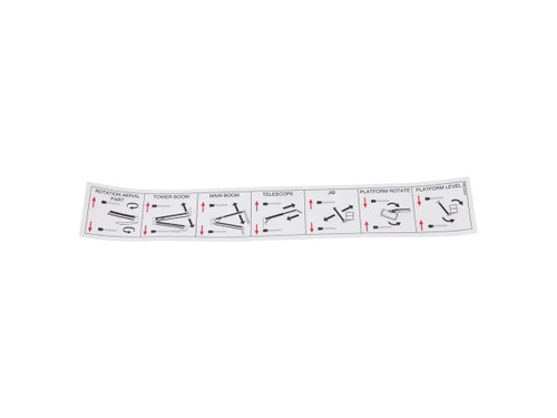 JLG Part # 076787GB | DECAL, LEVER CONTROLS, EA