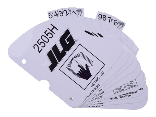 JLG Part # 1001152000 | LOAD,CHART, 2505H BOOKLET, EA