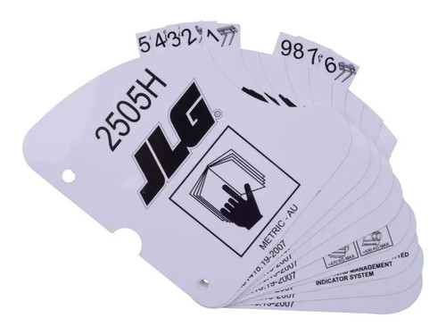 JLG Part # 1001152000 | LOAD,CHART, 2505H BOOKLET, EA