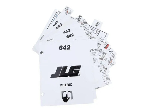 JLG Part # 1001206368 | LOAD,BOOKLET 642 NOR, EA
