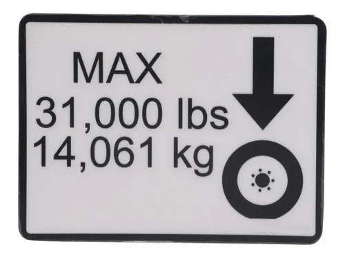 JLG Part # 1001209896 | DECAL,MAX TIRE LOAD, EA