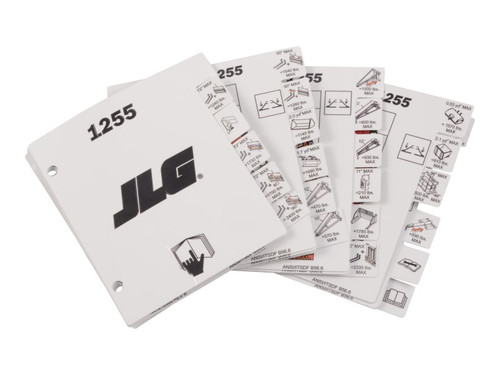 JLG Part # 1001211153 | LOAD,BOOKLET 1255,ANSI, EA