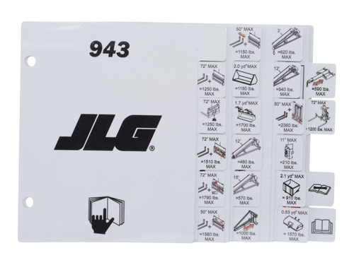 JLG Part # 1001211435 | LOAD,BOOKLET 943, EA