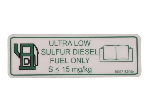 JLG Part # 1001218704 | DECAL,ULTRA LOW SULFUR DIESEL, EA