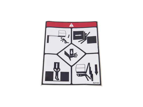 JLG Part # AU1107 | DECAL CRUSHING T1010, EA