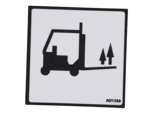 JLG Part # AU1989 | DECAL,FORK INSERT, EA