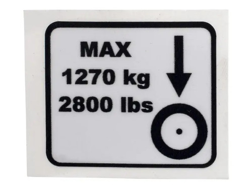 JLG Part # AU2030 | DECAL, WHEEL LOAD, EA