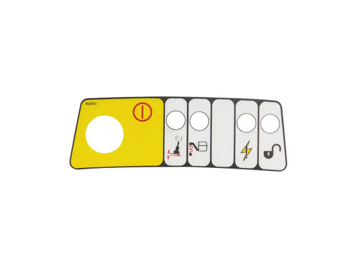 JLG Part # AU2072 | DECAL, INDICATOR AND EMERGENCY, EA