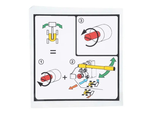 JLG Part # AU2195 | DECAL,MANUAL ORIENTATION, EA