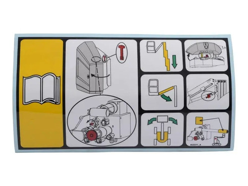 JLG Part # AU2211 | DECAL,EMERGENCY CONTROLS, EA