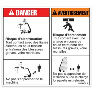 Genie Lift Part # 1259709FRGT - DECAL,2 DECAL COMBO, EA