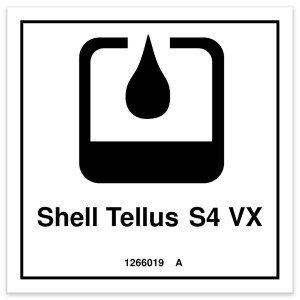 Genie Lift Part # 1266019GT - DECAL, LABEL, SHELL TELLUS, EA