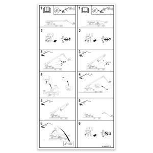 Genie Lift Part # 1276684GT - DECAL, STOW PROCEDURE, GROUND BOX, EA