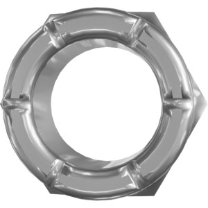 Genie Lift Part # 1283028GT - NUT,LP NYLOCK,3/8-16,2,ZAG, EA