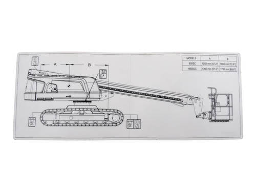 JLG Part # 1001228613 | DECAL,LIFT DIAGRAM, EA