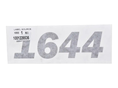JLG Part # 1001226536 | DECAL,JLG 1644 HOOD, EA