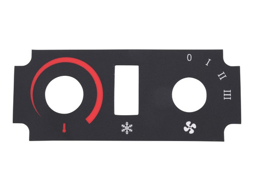 JLG Part # 1001204469 | DECAL,HEAT/HVAC SWITCH PANEL, EA