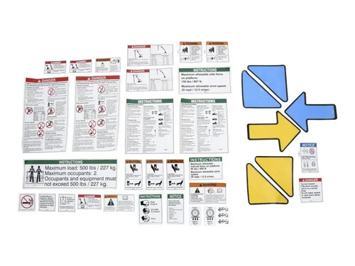 JLG Part # 110314GT | GN-DECAL KIT, WORD, Z45IC, EA