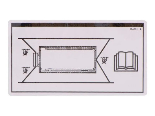 JLG Part # 114361GN | GN-LABEL,TRANSPORT DIAGRAM, EA